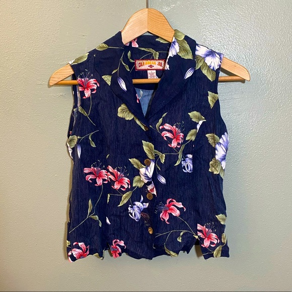Caribbean Joe Botanical Vest - Picture 1 of 2